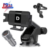 15W Qi Car Wireless Charger, QC 3.0 Wireless Car Charger Mount, Air Vent Car Phone Holder Mount Compatible with Galaxy z Fold 2