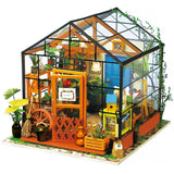 CUTEBEE DIY Dollhouse Kit Wooden Doll House Miniature House Furniture Kit Casa Music Led Toys for Children Birthday Gift A68B
