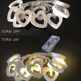 10LED Herz Form String Lichter Warme Holz Fr Weihnachten, geburtstag, Hochzeit Dekoration Party Valentinstag Hause Licht blubs
