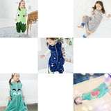 Newborn Zipper Sleepsack Wrap Cute Baby Short Sleeve Cotton Sleeping Bag Flannel Anti-kick Blanket Bedding