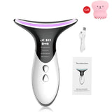LED Facial Neck Massager Photon Therapy Face Neck Wrinkle Removal Vibration Face Skin Lifting Tightening Massager Skin care tool