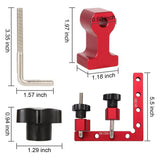 90 Degree Ruler L-shaped Auxiliary Fixture Fixing Clips For Woodworking Aluminum Alloy Positioning Ruler Professional Tools