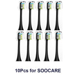 For xiaomi SOOCAS X1 X3 X5 X3U SOOCARE Sonic Electric Toothbrush Brush Head Mijia T100 Replaceable Tooth Brush Nozzles 8/10 Pcs