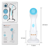 3 In 1 Deep Facial Cleansing Sonic Silicone Face Brush Waterproof Design Skin Cleanser Spin Brush Set Tool For Remove Acne