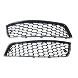 2Pcs Fog Light Lamp Cover Gloss Moulding Lightweight Accessories Replacement for Audi A3 8P 2008 - 2012 Models Bumper