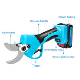 KKMOON 21V Cordless Pruner Brushless Motor Electric Pruning Shear 40mm Efficient Fruit Tree Bonsai Pruning Branches Cutter