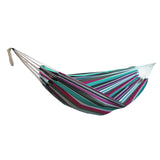 Portable Canvas Hammock Thicken Chair Swing Outdoor Garden Sports Home Travel Leisure Camping Stripe Hammock Double Single