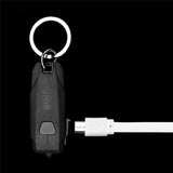 Outdoor Mini LED Keychain Flashlight USB Rechargeable Portable Keyring Light Torch Camping Fishing Night Lamp