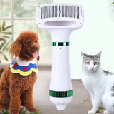 2 In 1 Pet Hair Dryer Portable Home Pet Grooming Cat Hair Comb Dog Fur Blower Smart Adjustable Temperature Pet Dryer And Comb