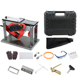220V 1800W Electric Planer Portable Desktop Woodworking Planing Machine Sander Power Tool W/ Dust bag With Flip shelf