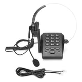 HT700 Corded Telephone with Headset Call Center Telephone with Omnidirectional Microphone Headset for Office Home