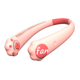 Sports Mini Neck Fan Leafless Fan 2000MAh Lasts 6H USB Charging Household Outdoor Lazy Portable Mute Neck Fan