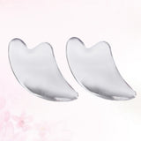 2Pcs Transparent Scraping Boards Practical Beauty Salon Supplies Guasha Massage Tools for Parents Mengua sha massage tool