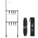 Outdoor Desktop Storage Rack Ultralight Aluminum Alloy Desktop Shelf Adjustable Shelf For Picnic Hiking Fishing Garden BBQ