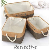 Personalized Pet Toy Storage Basket Toy Clothes Bin Dog Custom Name DIY Canvas Collapsible Box Free Print ID Pet Accessories