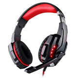 3.5mm Gaming Headphone Stereo Game Headset Noise Cancellation Earphone with Mic LED Light Volume Control for PS4 Laptop Tablet
