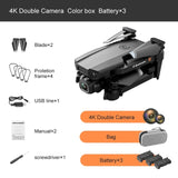 2021 New Mini Drone XT6 4K 1080P HD Camera WiFi Fpv Air Pressure Altitude Hold Foldable Quadcopter RC Drone Kid Toy GIft