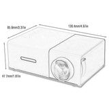 YG300 LCD LED HD Projector 1080P Home Cinema Outdoor Movie Projectors Wireless Streaming Mini Projector EU./US/UK/AU