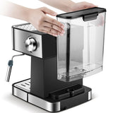 1.5L 220V 20Bar Espresso Coffee Maker Machine Small Semi Automatic Italian Coffee Maker With Steam Fancy Milk Foam Maker