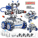 City Technical 2 in 1 RC Deformation Combat Robot Building Blocks Remote Control Monster Truck Car Bricks Toys For Boys