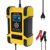 Large Power 12A Car Battery Charger Universal 12V 24V Battery Charger &amp; Maintainer for SUV Truck Car AGM GEL WET Lithium LiFePO4