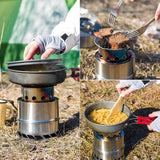 Camping Stove Mini Portable Wood Burning Stove Foldable Camping Stove For Outdoor Camping Hiking Picnic BBQ