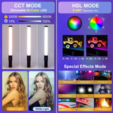 RGB Handheld LED Light Wand 122 Leds Colorful Photography Lighting Stick Rechargeable Photo Studio Fill Lamp