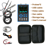 DSO2512G Professional Dual Channel Oscilloscope Portable 500MS/s Sampling Rate 100MHz Analog Bandwidth Support Waveform Storage