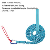 High Strength Road Tow Rope Portable Cycling Durable Elastic 1.7m To 3m Easy Install Family Mountain Bike For Bicycle Universal