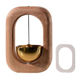 Coffee Shop Magnetic Doorbell Solid Wood Home Decor Easy Install Wind Chime Gift Pure Copper Refrigerator Magnet Garden