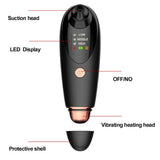 LED Light Vibrate Professional Exfoliating Heating Facial Care Electric Pore Cleaning Portable Beautify Device Blackhead Remove