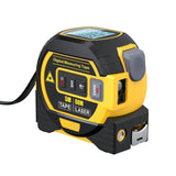 3in1 Laser Rangefinder 5m Tape Measure Ruler LCD with Backlight Distance Meter  Area Volumes Surveying Equipment