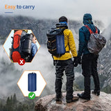 Camping Double Sleeping Pad,Self-Inflating Camping Mat&amp;Built-In Foot Pump&amp;Air Pillow,For Backpacking Hiking