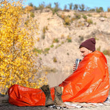 Outdoor Bivy Emergency Sleeping Bag Camping Survival Thermal Waterproof Emergency Gear Compact Windproof Camping Equipment