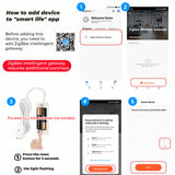 ZigBee Water Leakage Detector Smart Water Sensor APP Control Historical Data Flood Monitoring Water Level Alarm System