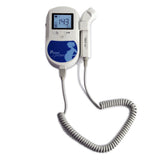CONTEC Fetal Doppler 3MHz Probe Heart Beat Monitor Backlight LCD Blue Color + Free GeL