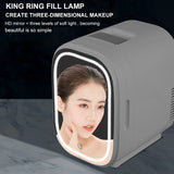 8L Mini Makeup Fridge Beauty Cosmetics Fridge Skin Care Goods Fridge Car Portable Refrigerator Freezer Cooler Warming Box
