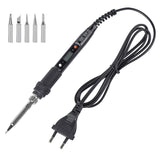 LCD Dgital Soldering Iron Kits 80W 220V 110V Temperature Adjustable Welding Tools Kit Soldering Rework Station Solder Tools