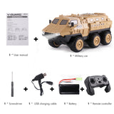 Remote Control Car, 1/16 Scale 6WD RC Military Truck,RC Army Armored Car with 2200mAh Batteries, All-Terrain Off-Road Army Truck