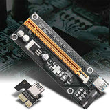 PCI-E Riser for Bitcoin Litecoin ETH Coin,6-PCS PCI-E Riser 16X 8X 4X 1X Powered Riser Adapter Card 6-Pin PCI-E to SATA