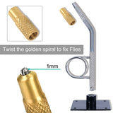 Portable Fly Tying Vise with Base Rotary C-clamp Fish Tackle Hook Binding Tool 87HF