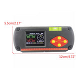 Industrial Grade Inclinometer Digital Protractor Levle Box Angle Rule Dual Axis