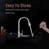 Handheld Electric Milk Frother Machine with 3 Pcs Stainless Steel Spring Wireless Whisk Foam Maker  for Cappucino Maker