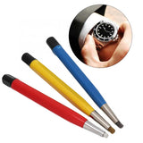 3pcs/set Rust Removal Brush Pen Glass Fiber / Brass /Steel Brush Pen Shape Watch Parts Polishing Cleaning Tool Watch Repair Tool