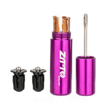ZTTO Bike Tire Repairing Kit Tubeless Tire Plug Tool Fix Flat Puncture w 5 Strips &amp; 2 Handlebar Plugs for MTB Mountain Road Bike