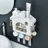 NEW Dust-proof Toothbrush Holder Waterproof Toothpaste Cosmetics Storage Bathroom Accessories Automatic Home Toothpaste