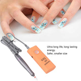 AC 100‑240V Nail Drill Machine Multifunction Electric Manicure Drill Nail Drill Set for for Men Women and Children Orange
