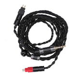 Double Needle 8 Core Balanced OCC Silver Plated Audio Cable for Sennheiser HD600/ HD580/ HD650/ HD660s Headphones