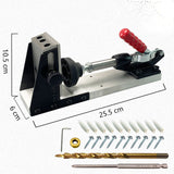 Pocket Hole Jig Kit, Professional and Upgraded All-Metal Pocket Screw Jig