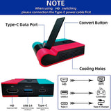 New Portable 4K 1080P Video Converter USB3.0 HDMI-Compatible Adapter TV Base Charging Dock for Nintendo Switch Game  Accessories